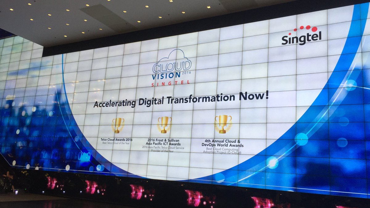 cloudvision2016's tweet image. Good morning! Welcome to @singtel #cloudvision2016!