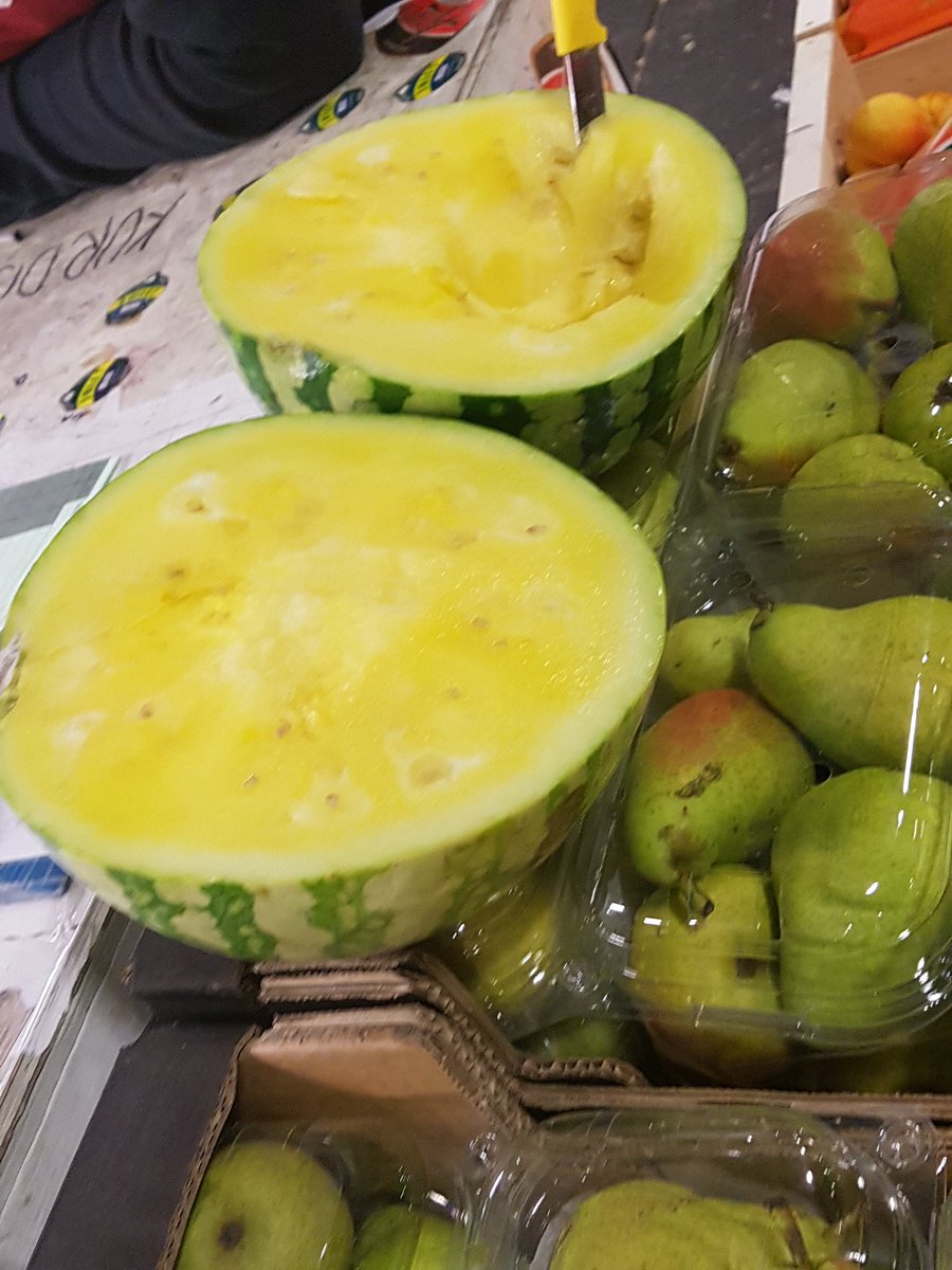 Greens_Produce's tweet photo. Good morning folks , some yellow Watermelon in today https://t.co/PhuLsBk6cD