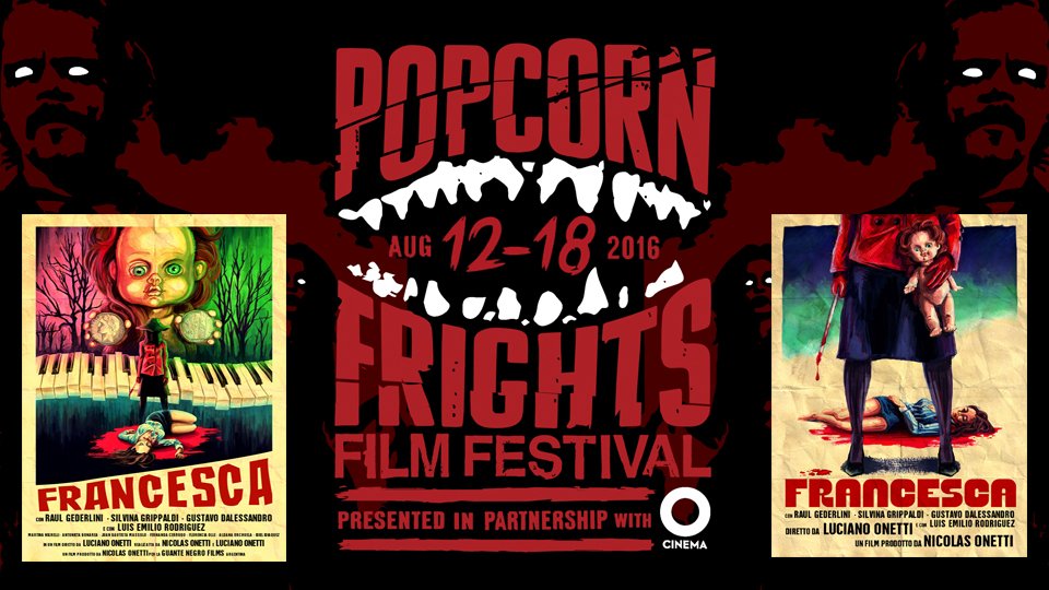 GialloFrancesca's tweet photo. "Francesca" Official Selection at Popcorn Frights Film Festival in Florida (US)!! Mon, Aug 15 at 7pm https://t.co/YSqivMryQC