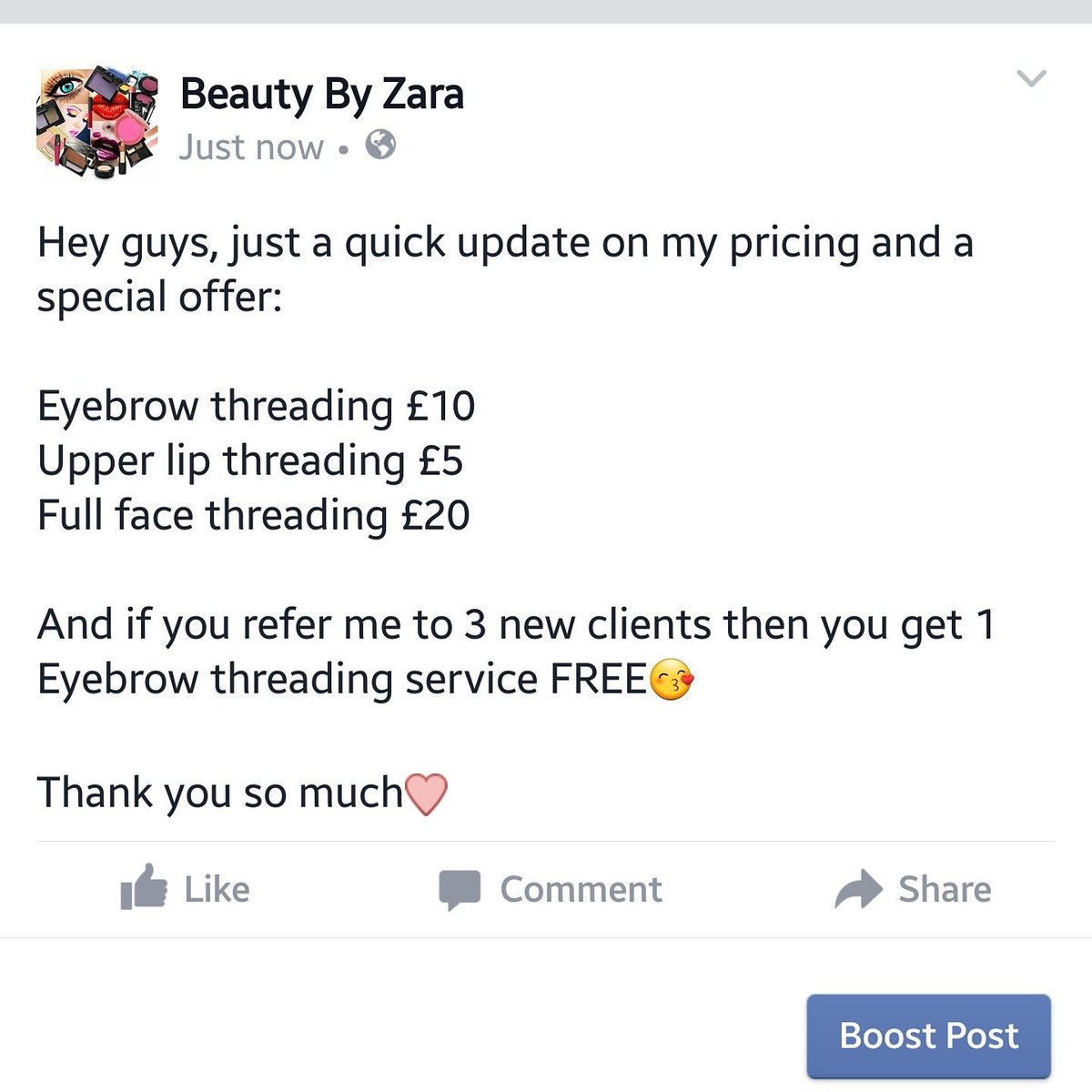 Special offer for all you lovely ladies 
#beauty #threading #ladies #offer