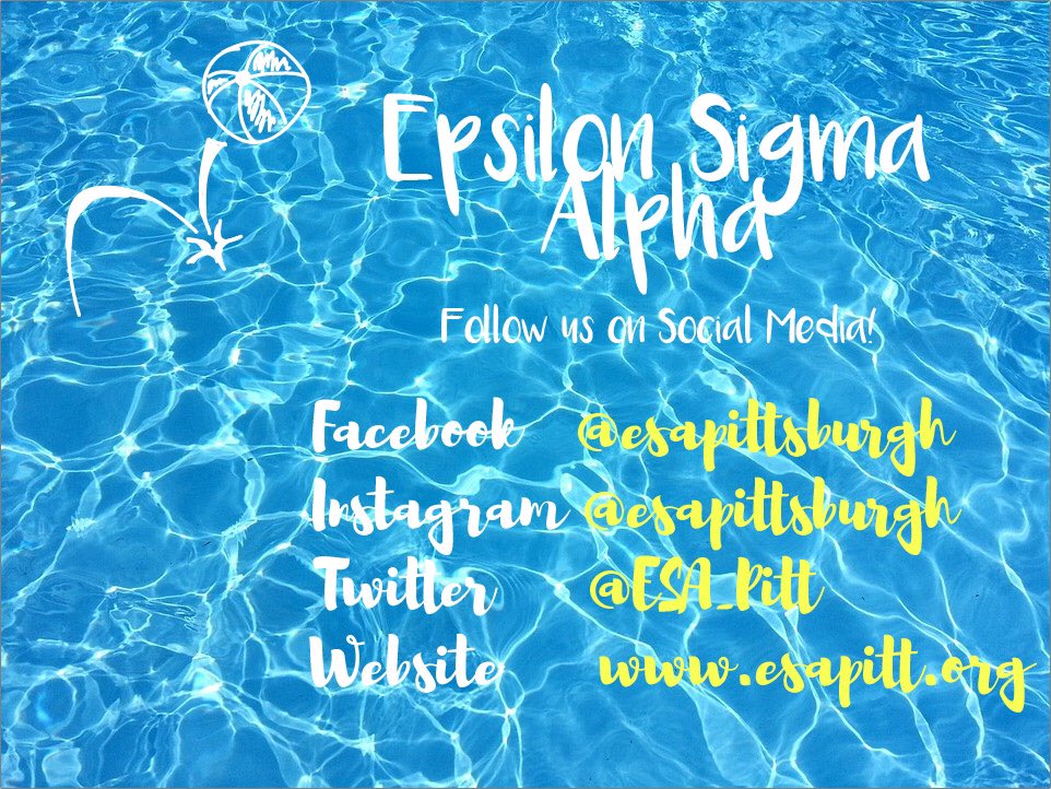 ESA_Pitt's tweet image. Make sure to follow and like us on all of our social media!