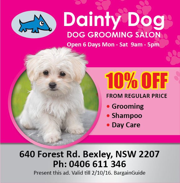 dainty dog grooming salon