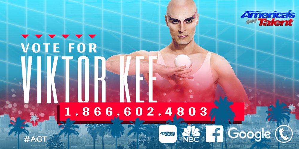 AGT's tweet photo. Retweet if there’s no way you aren’t voting for @ViktorKee’s out-of-this-world juggling tonight. #AGT https://t.co/VT7Xhwk6CP