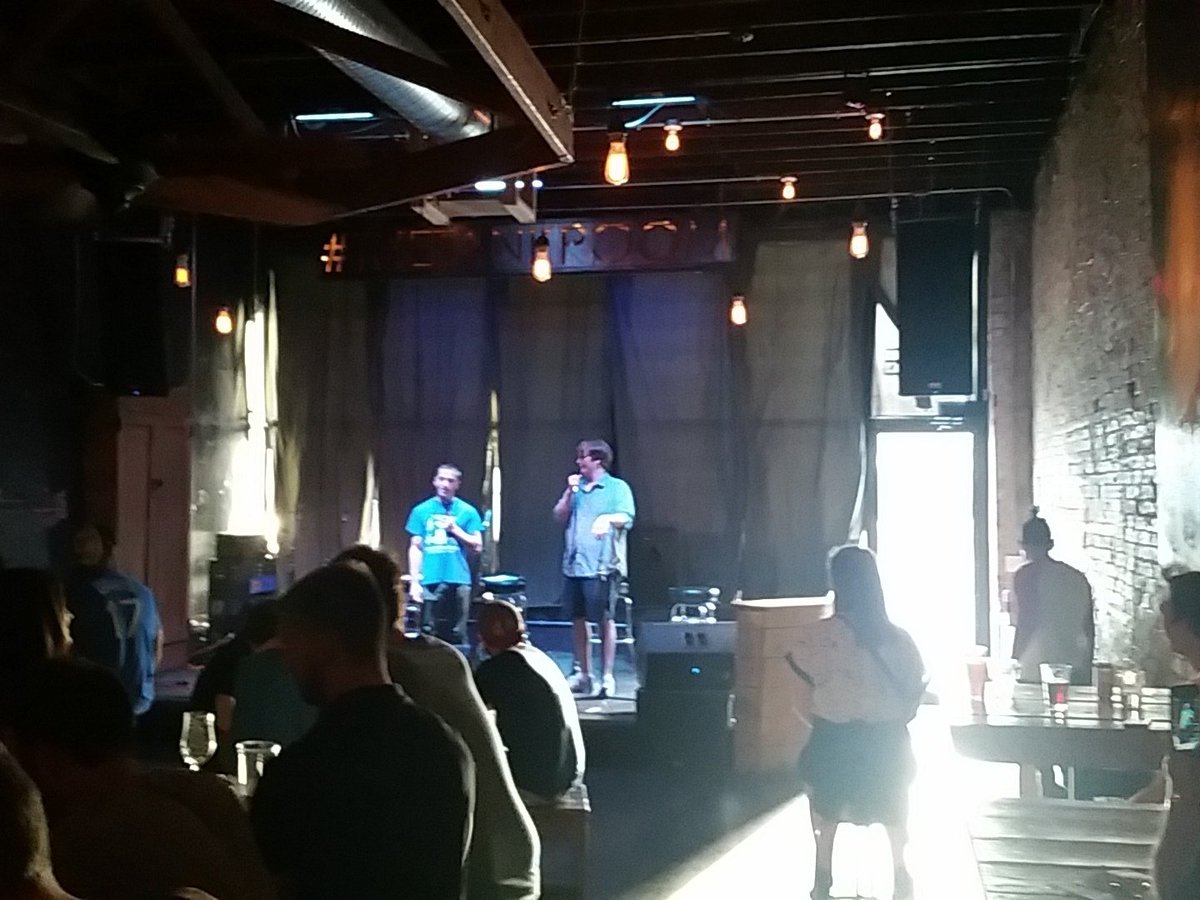 ComedyInKC's tweet photo. And it begins. Lisp off is under way! @ListOffKC #ListOff #LispOff https://t.co/y1jGQlpKIC