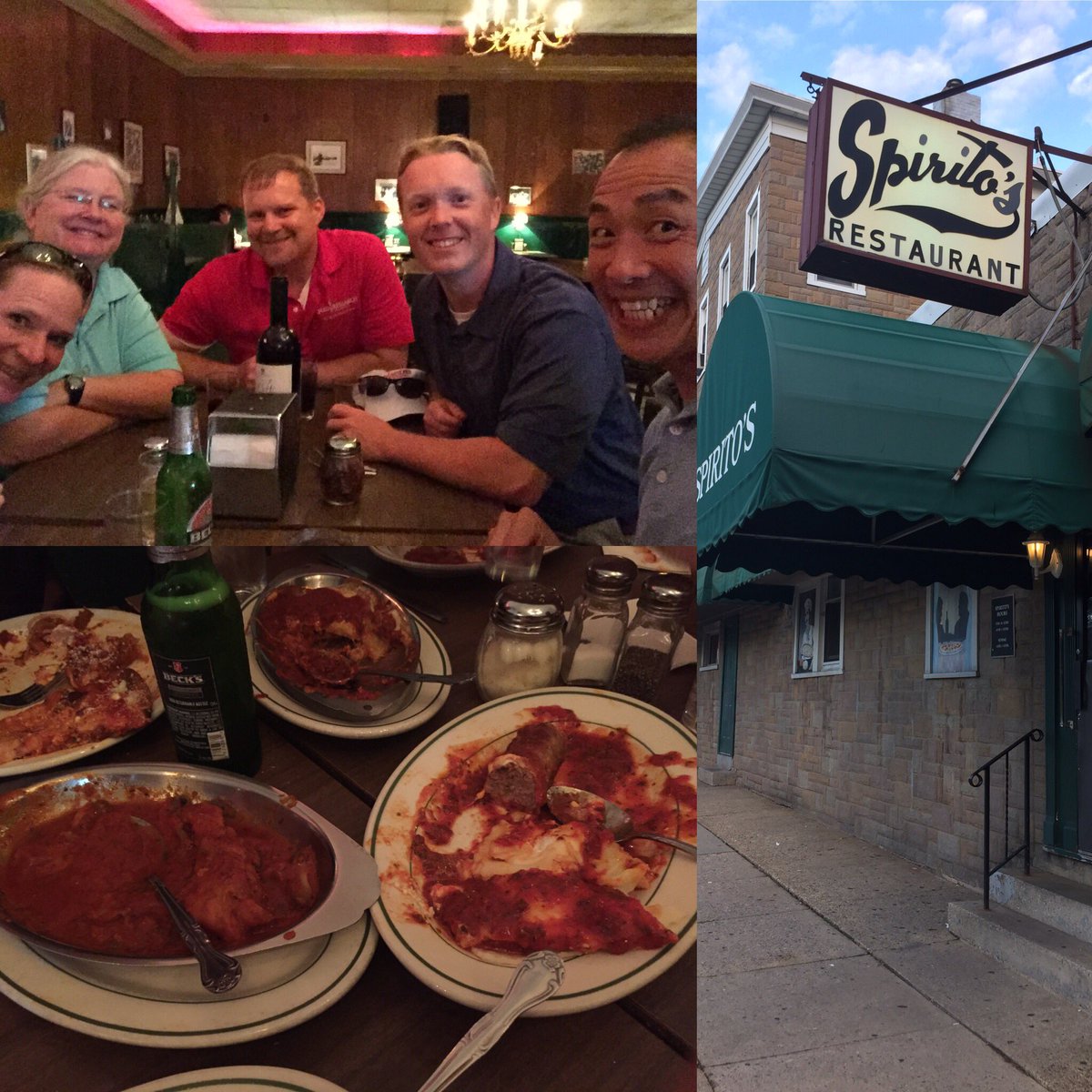 Kicking it old school w/ red sauce in Elizabeth NJ post #Rutgers field day <a href="/joshfriell/">Josh Friell</a>