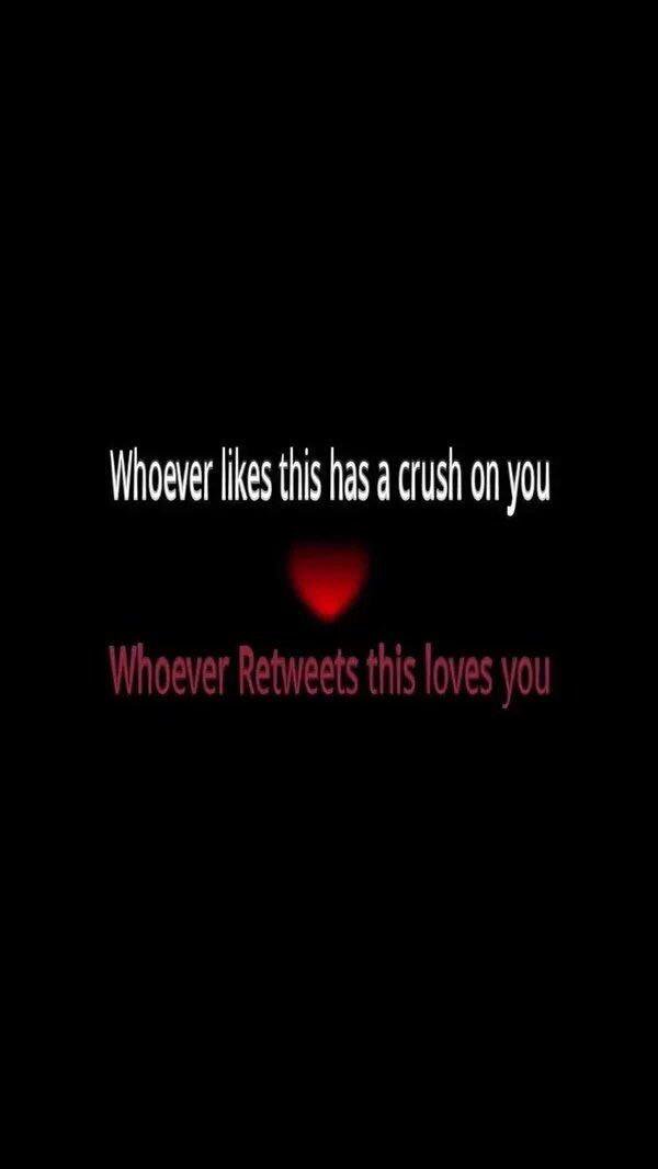 "Who knows I might just notice you."