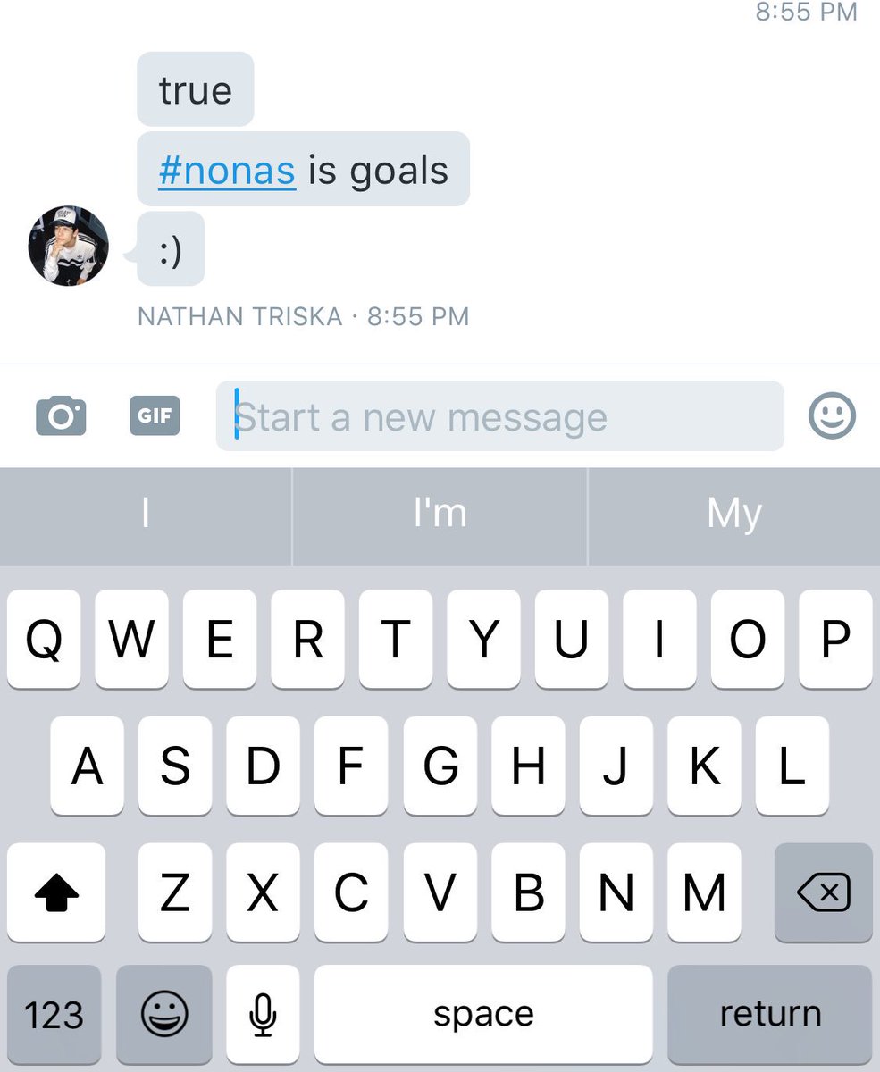 childishbesson's tweet photo. @Nathan_Triska I hate you stop it. ur supposed to ship #zathan https://t.co/MkLXBidcBT