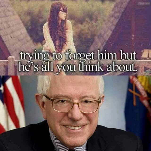 veggie64_leslie's tweet photo. Still #FeelTheBern https://t.co/hlqKM94JRW