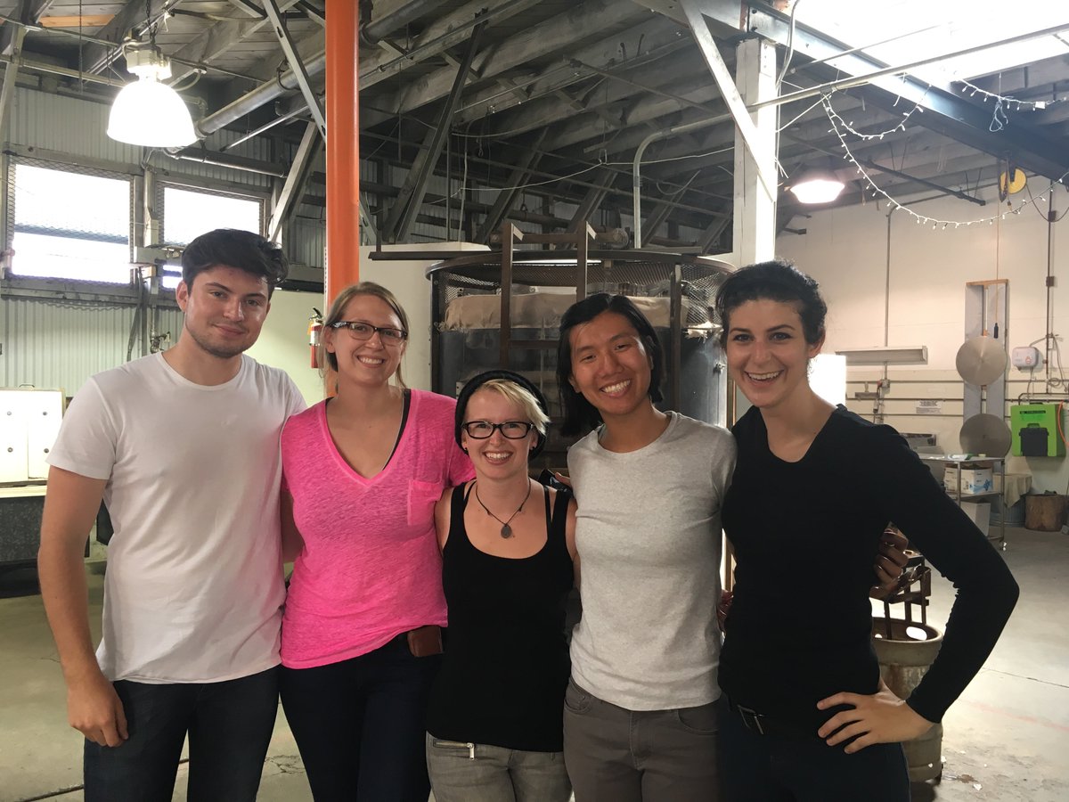 georgiatdavis's tweet image. Awesome team event at @publicglass. A team that makes glass together stays together! @udacity #introtoprogramming
