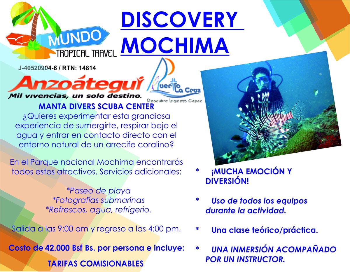 freedomtravelt's tweet photo. Vive la Expericiencia del #Buceo con la gente de  #Mantadiver #VeneturPlc y tendras unas vacaciones Inolvidables. https://t.co/6K67yrs9Wp