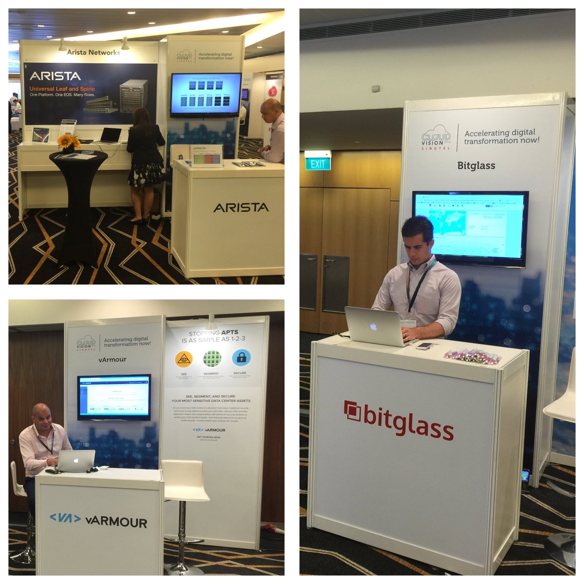 cloudvision2016's tweet image. At #cloudvision2016: VMware, Amazon Web Services, Microsoft, Arista Networks,  Bitglass, @varmournetworks...