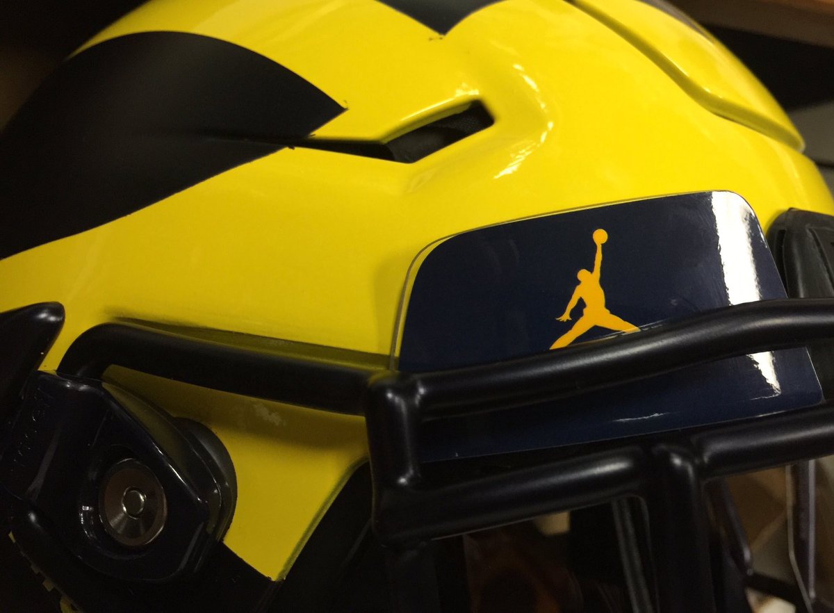 Ron Bonin on Twitter "University of Michigan football helmets. Riddell
