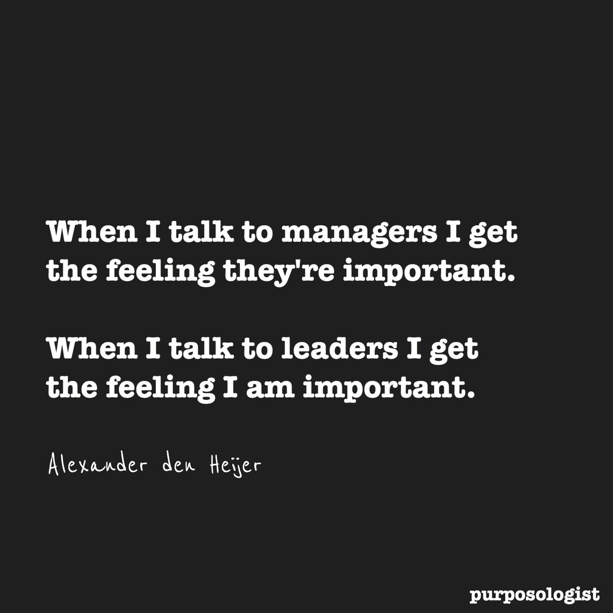 purposologist's tweet photo. To lead is to empower everyone you meet. https://t.co/zUgBnOX6OZ