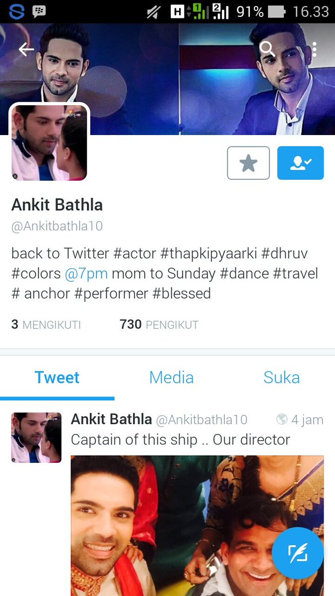 lydia_carolina1's tweet photo. Sambil nonton Thapki jangan lupa follow twitter Dhruv Sir @Ankitbathla10  #THAPKI15 https://t.co/GME6hwVq6T
