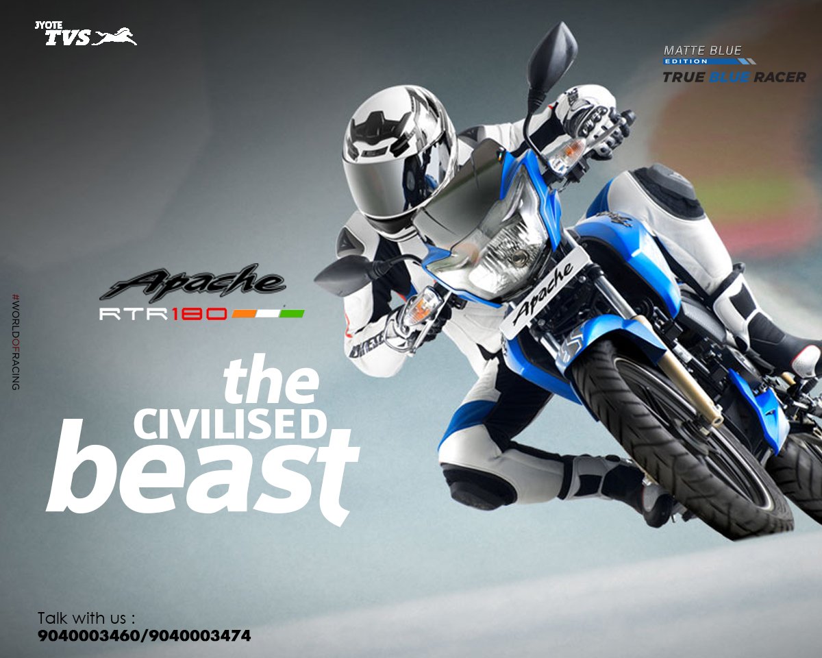 jyote_tvs's tweet image. Developed keeping the global racing culture in mind.#Apache180.Visit @jyote_tvs Bbsr Call @ 9040003460/9040003474