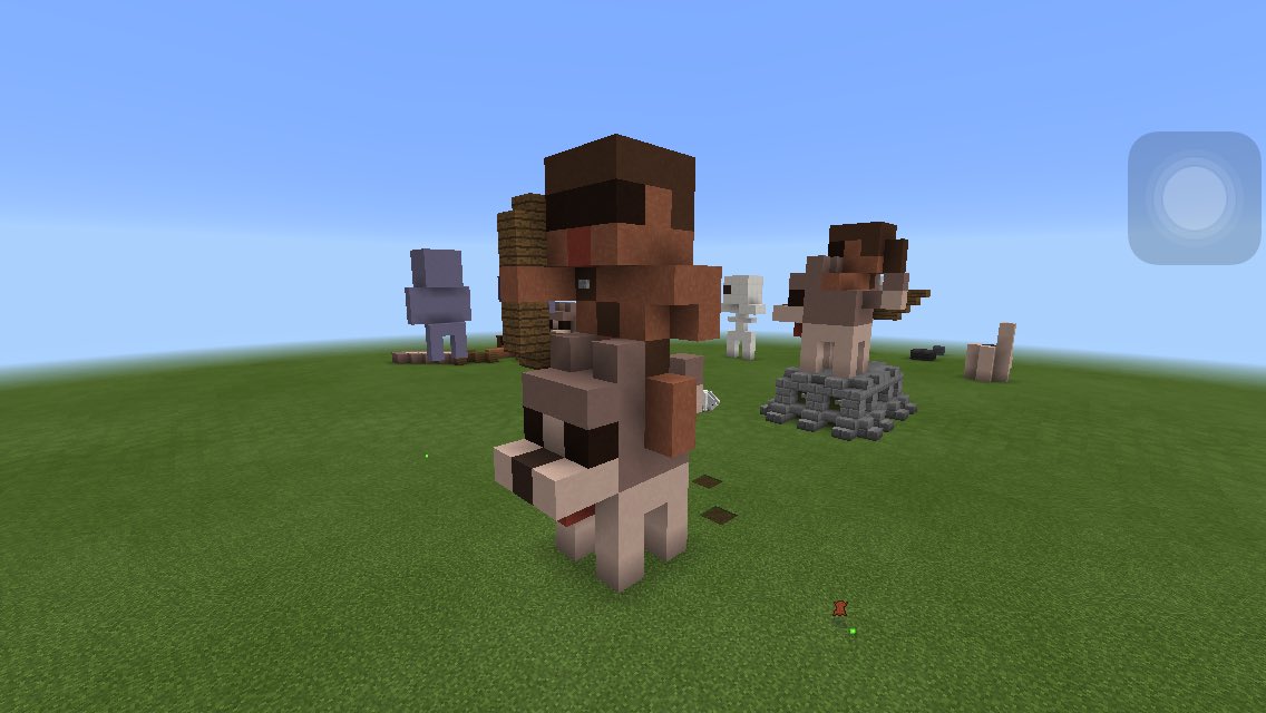 LeBoZAVREL's tweet photo. @Logdotzip @MCNoodlor i built some little statues using the mini statues https://t.co/NiBJJh16Gc