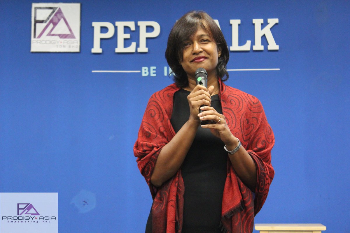 Meera Sivasothy from BFM, giving us her speech on the 30th of July 2016, during our PEP-Talk. #tb #prodigyasia #bac