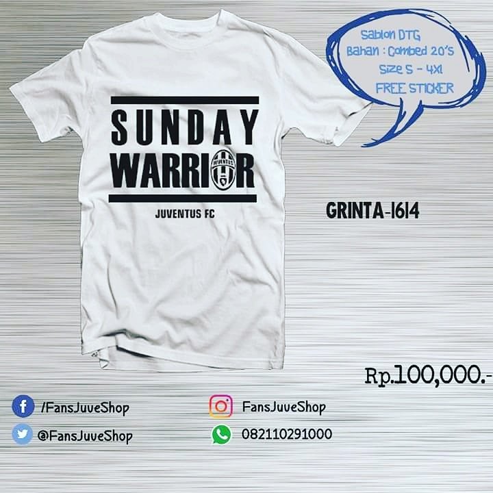 FansJuveShop's tweet photo. Juventus Tees
Rp. 80,000.-
Sablon #DTG
Bahan #Combed20s
Size S - 4XL
order BB #5F114F0A
WA 082110291000 https://t.co/7PfbQc0M5L