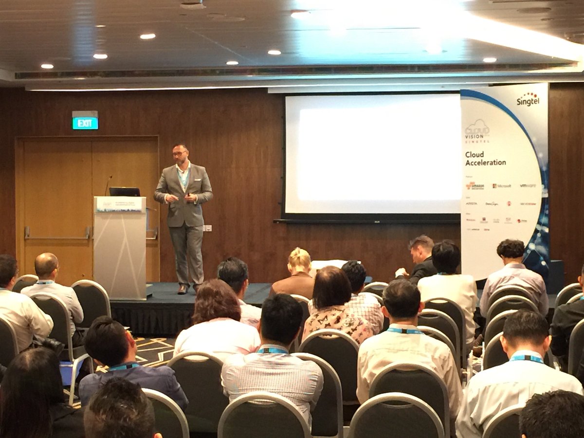 cloudvision2016's tweet image. “Enabling Business and IT Transformation through the Cloud Operating Model” Joseph Smith, Singtel-Optus