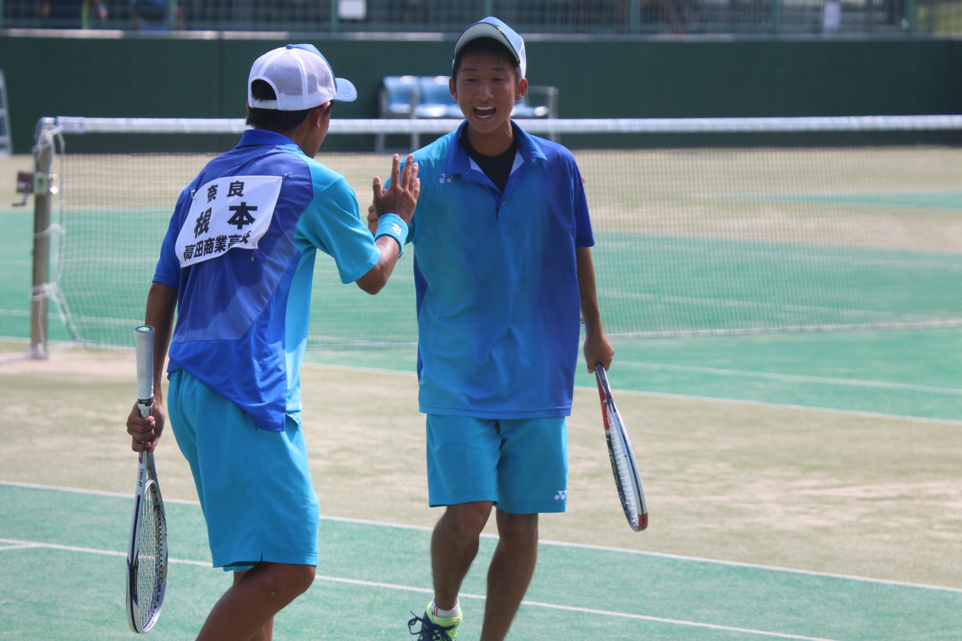 ぉまみ Softtennis Online 岡山インターハイ 男子個人準決勝 山根 根本 高田商業 ４ ２田邉 内田 三重 山根 根本が決勝へ T Co Fxecusbozv Twitter