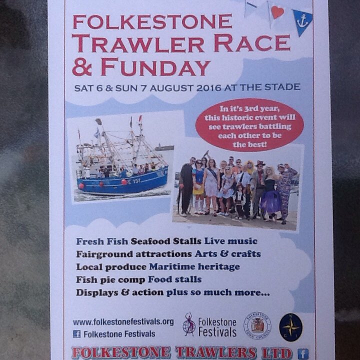 See you on the Quay from 11.00hrs <a href="/folkestonefish/">Folkestone Trawlers</a> <a href="/folkestonetc/">Folkestone TC</a> @shepwaydc <a href="/ShoutOutShepway/">Shout Out! Shepway</a> <a href="/cathmison/">Cath Mison</a> <a href="/F_Fest/">Folkestone Festival</a> 🎏⚓️🎏