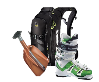 AdrenalinePeak's tweet image. #Skihelmet, #freeride skis, #absbackpack, #shovel check. What else to bring for #heliskiing? hubs.ly/H03TvZs0