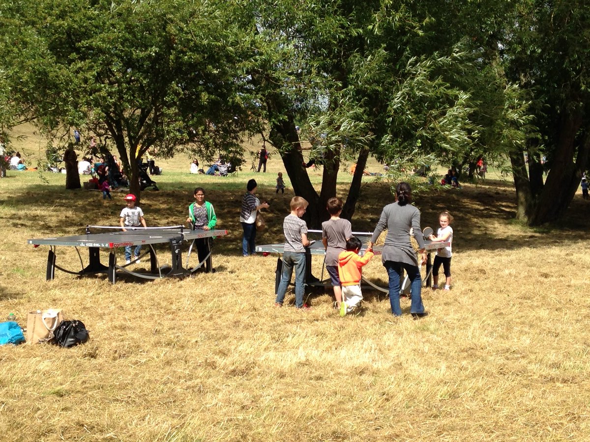 Absolutely heaving at Campbell Park for #Playday2016 Datto Ping tables busy!  <a href="/mkfm/">MKFM 106.3</a> @mkplayday