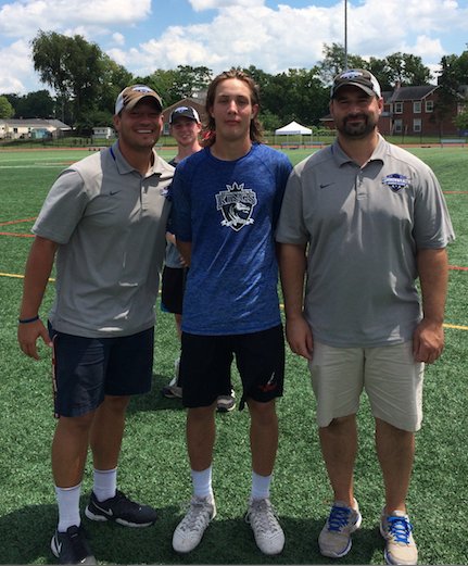 cwlaxclassic's tweet photo. Class of 2017 LSM @JordanTTTTOBLER from @CovCathColonels wins most accurate shot. #defense2offense https://t.co/oypfOmEtom