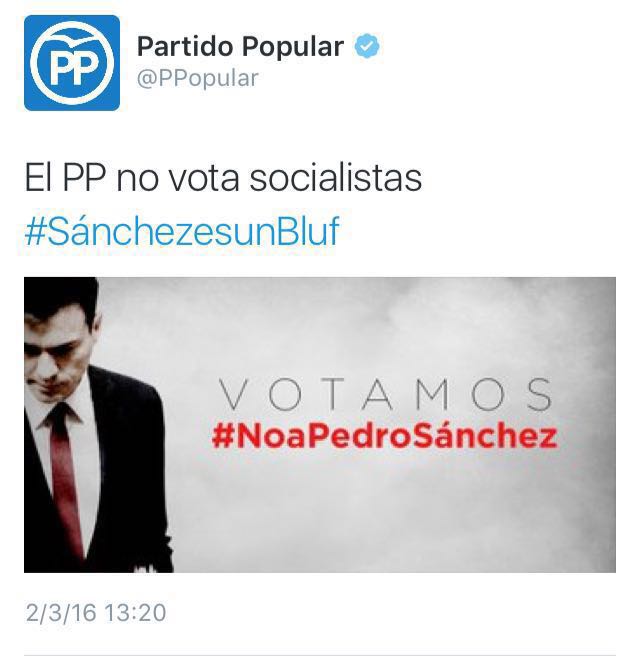 JSE_ORG's tweet photo. Esto decía el PP hace unos meses...No es NO, y el sentido de Estado es para todos los partidos demócratas por igual. https://t.co/Pz4OBw8eQU