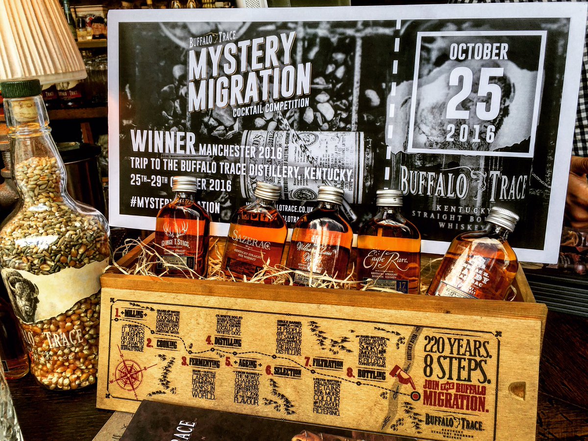 Judging the #MysteryMigration <a href="/BuffaloTraceUK/">Buffalo Trace UK</a> today at <a href="/ElGatoNegroFood/">El Gato Negro Tapas</a> #manchester #kentucky #whiskey