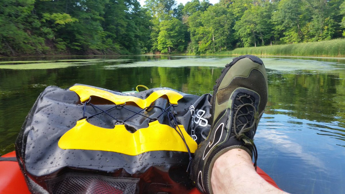 danielhuman's tweet image. On the water w/the @Rockys2v Trail Runners - they dry quickly even after massive soakings #TeamS2V #WeLive2Explore
