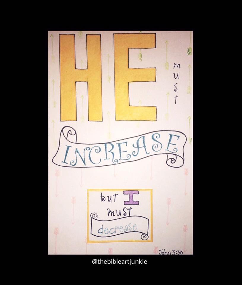BibleArtJunkie's tweet image. #John3v30 #ScriptureArtJournal #TheBibleArtJunkie #BibleArtJunkie #ScriptureArt #BibleJournaling #BibleArt #Art