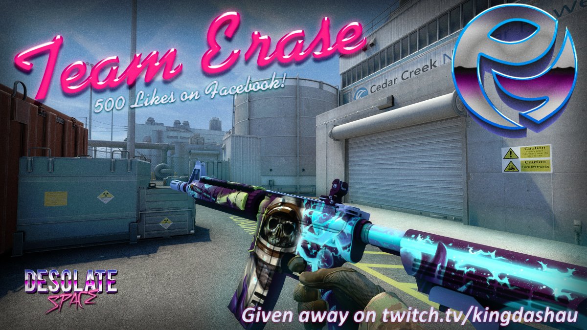 TeamErase's tweet photo. Team Erase will be doing a FN Desolate Space giveaway at 500 likes on facebook! https://t.co/s4jO0fEVls to help out! https://t.co/m4ymp6BDQR