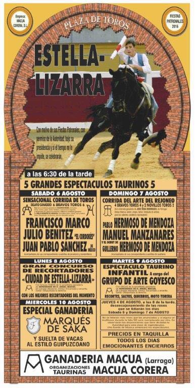 Sólo 5 días para el concurso de la Liga Pro Tour en Estella con grandes recortadores: Javier Pradanas y E.Verdes.
