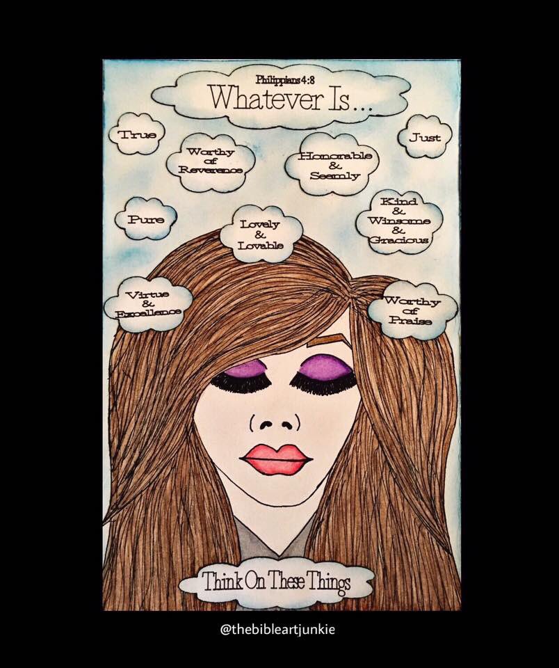 BibleArtJunkie's tweet image. #Philippians4v8 #ScriptureArtJournal #TheBibleArtJunkie #BibleArtJunkie #ScriptureArt #BibleArt #BibleJournaling