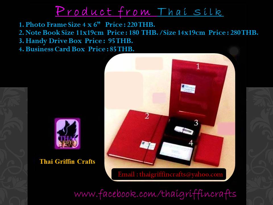ThaiGriffinCraf's tweet photo. #thaigriffincrafts #handmade #handicrafts #thaiproduct #silkbox #photoframesilk #Notebook #silk #thaisilk https://t.co/SFx4QqY8w7