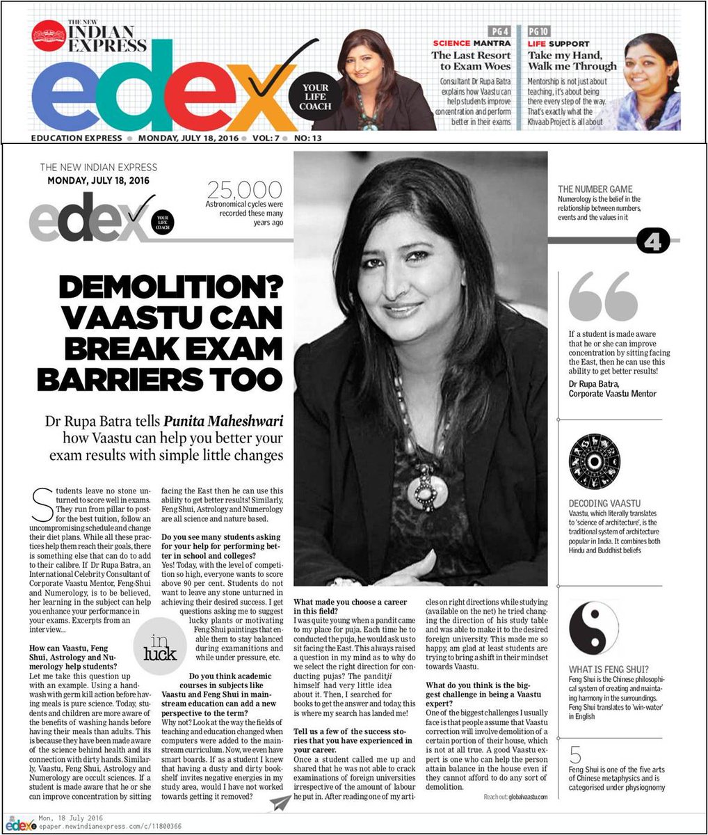 AchalPaul's tweet photo. #BUZZCOMMUNICATIONS profiled Dr. Rupa Batra - Vaastu Mentor l Feng Shui &amp; Astro Expert, got mention on Masthead too! https://t.co/sF0m1A6MwU