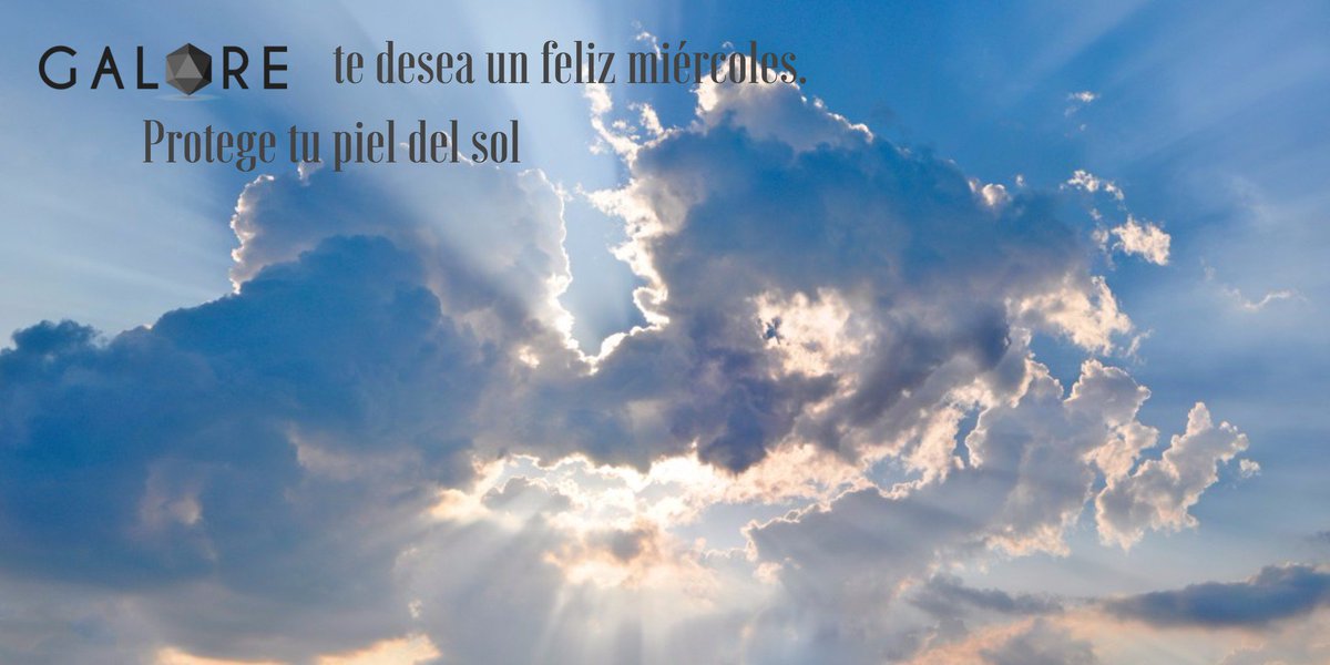 GaloreCosmetics's tweet photo. Aunque las nubes tapen el sol no dejes de proteger tu piel. #galorecosmetics #sun https://t.co/NHjIJ8xhi7