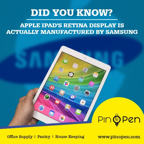 pinopenindia's tweet photo. Some facts teaches you great things, such as this one!
#DidYouKnow #funfacts #PinOPen #Apple #Samsung #FactoftheDay https://t.co/MsxLrfBg90
