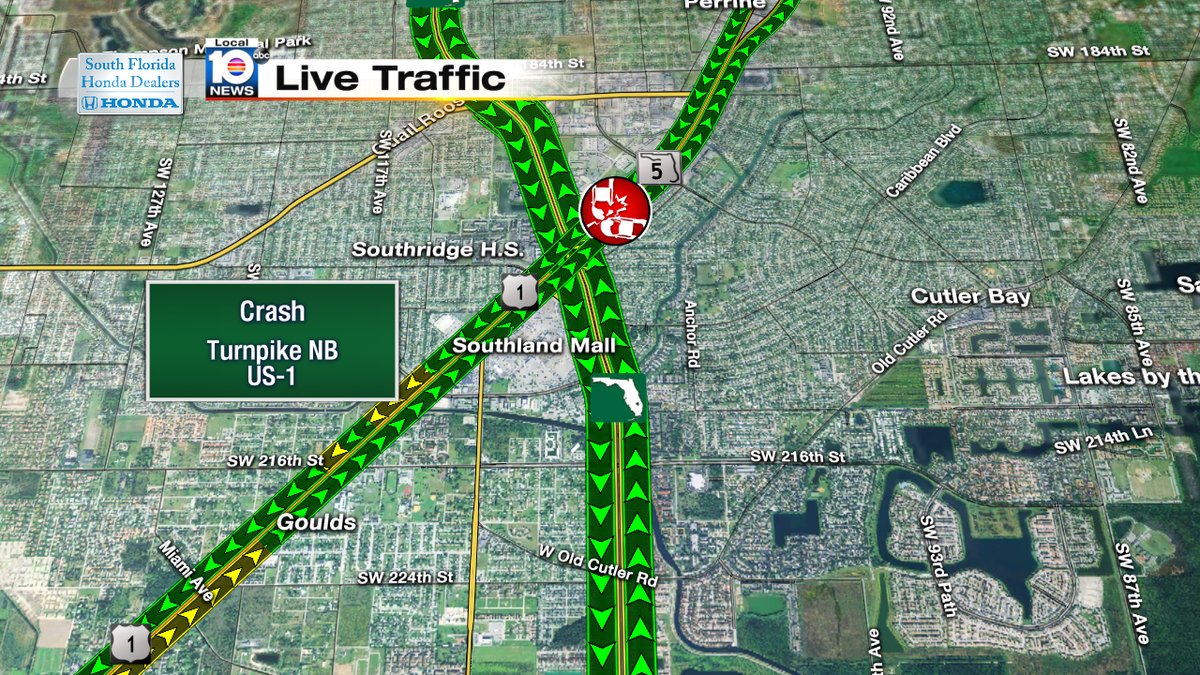 Accident on Turnpike NB after US-1 #traffic #Miami https://t.co/NxzfjHmABD