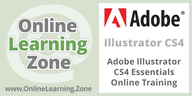 Adobe Illustrator CS4 Essentials Online Training onlinelearning.zone/Adobe-Illustra… #training #cert