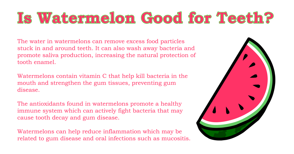 Today is #WatermelonDay... Is Watermelon really good for your teeth?
