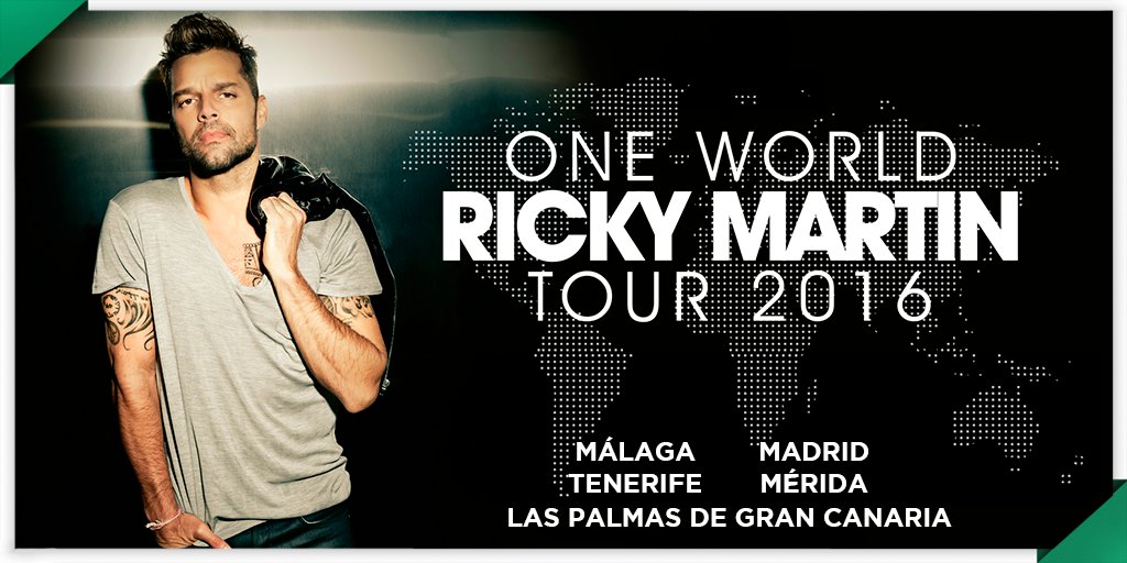 elcorteingles's tweet photo. ¿Quieres ver a @ricky_martin en directo? Consigue tu entrada para la gira #OneWorldTour: https://t.co/mI99xSRE6M https://t.co/HWAOezQAIt