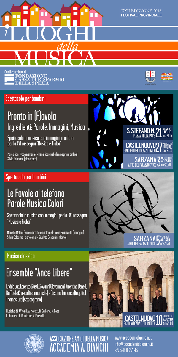 AssMusLaCroma's tweet photo. Ensemble #AnceLibere Fisarmonica Fagotto Saxofono #RichardGalliano #Morricone #Rora e #AstorPiazzolla
ingressofree https://t.co/OUq7z3WsO7