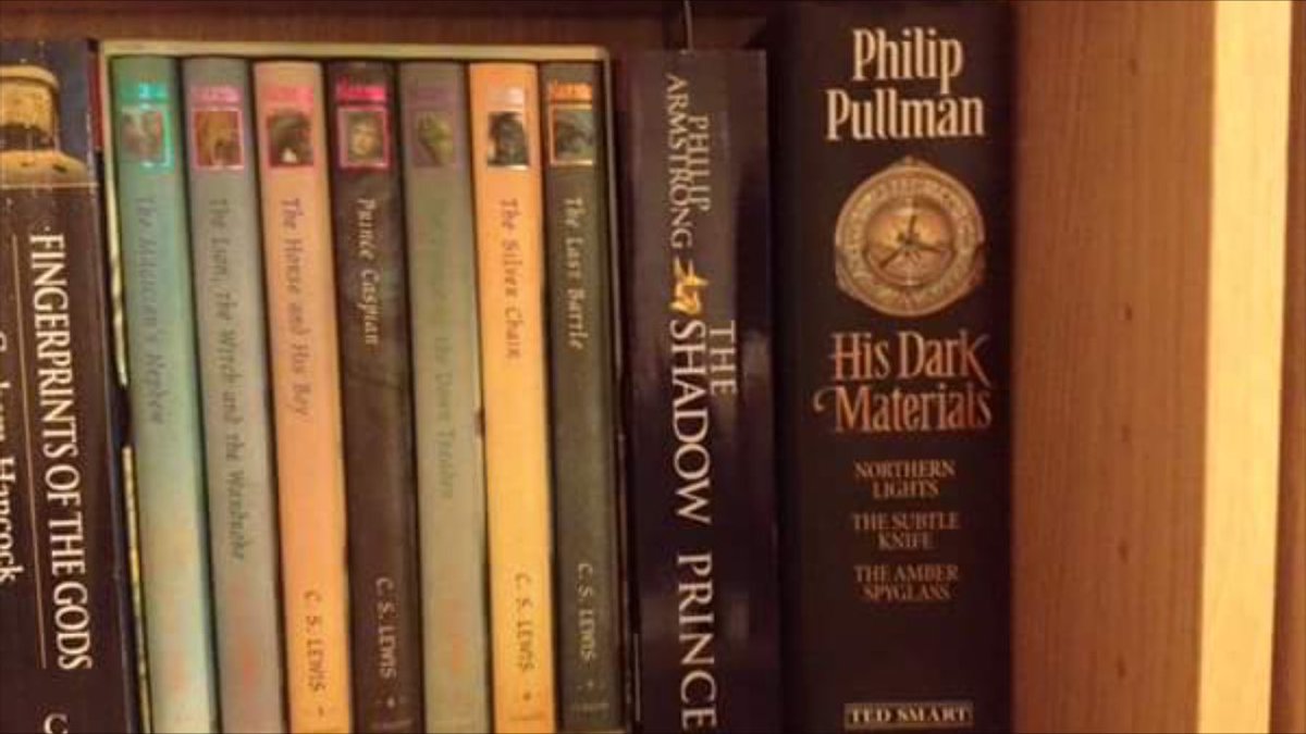 PipArmstrong's tweet photo. Just received a photo from Neil Evans of his bookshelf - what a flattering place to find myself! #TheShadowPrince https://t.co/Kk2P125fvP