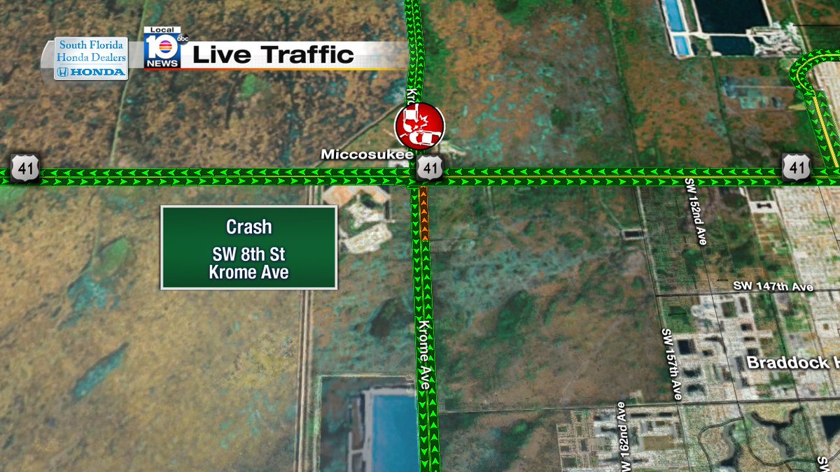 Accident on SW 8th St & Krome Ave #traffic #miami https://t.co/GrTKCzQ6GA