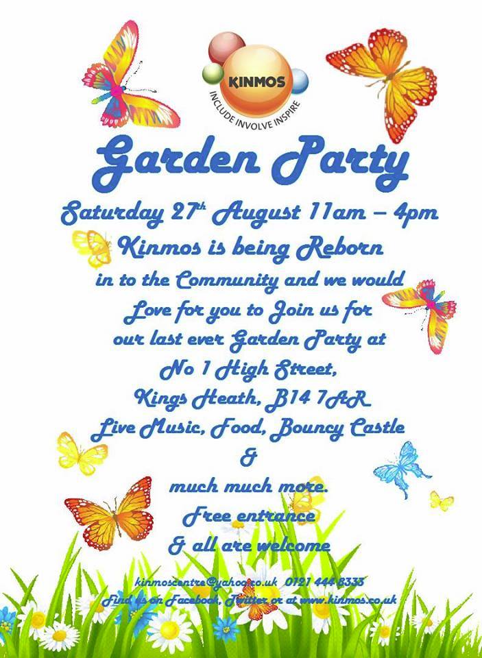 TheMYMagazines's tweet photo. Kinmos charity is holding their last ever garden party (at its current site) on 27th Aug & YOU are invited! #Kinmos https://t.co/KikPCd8sSs