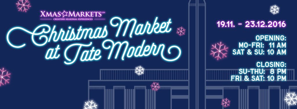 TateXmasMarket's tweet photo. Christmas Markets dates at #TateModern #Bristol are confirmed.Trader applications are live https://t.co/eFZgsTRjtX 🎄 https://t.co/4d8pQPRWog