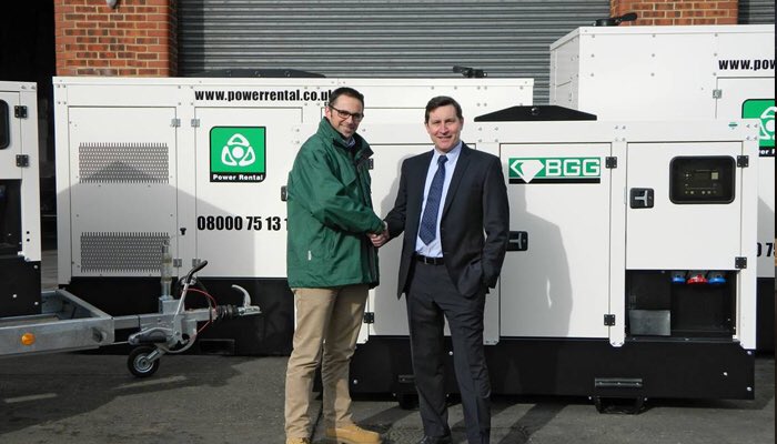 The operations director Kerry Moggridge <a href="/PowerRentalUK/">Easicampers</a> showing some of the new stock