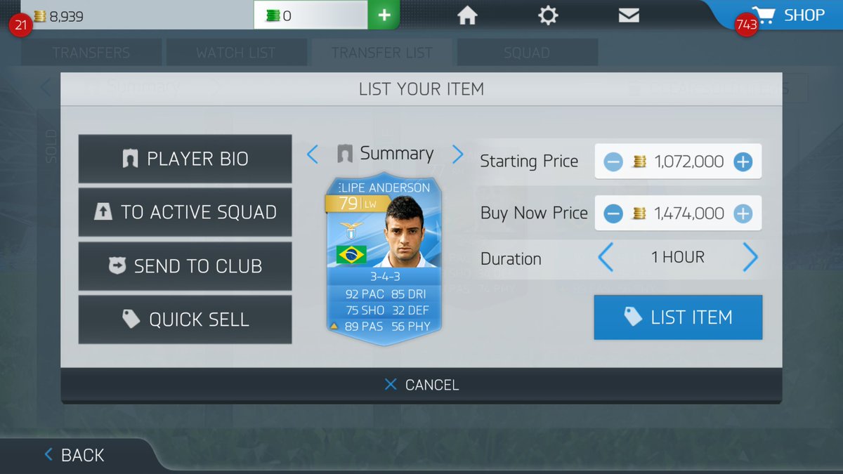 androidgamer821's tweet photo. Selling him max price... RT APPRECIATED #FIFA16ANDROID @EAFIFAMOBILE #fifa16android https://t.co/RzWaEwfCSD